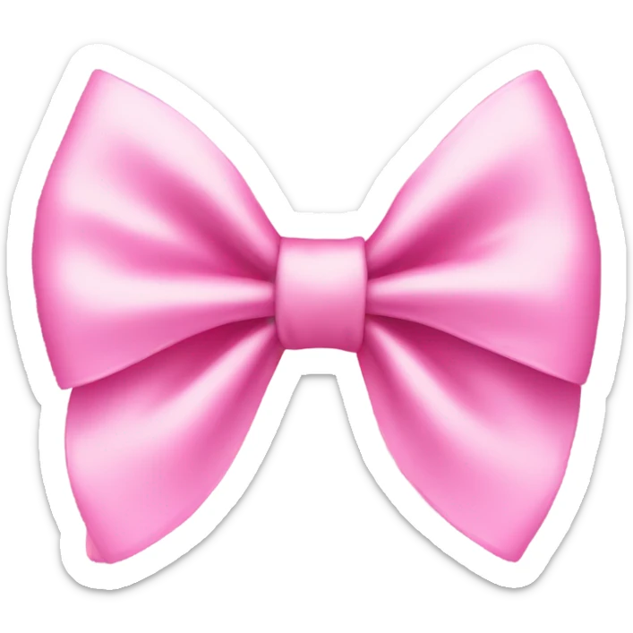 Pink bow sticker