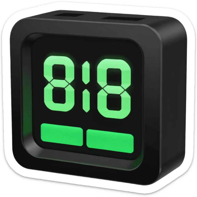 Digital Clock sticker