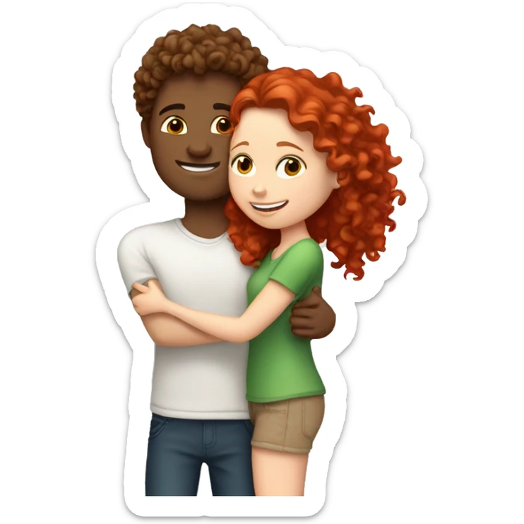 white-girl-brown-curly-hair-hugging-with-red-head-boy-white sticker