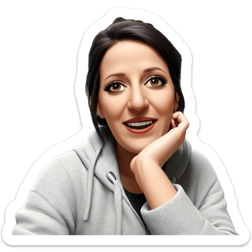 cozy indoor moment with girl sticker