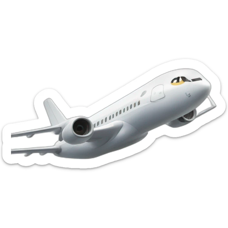 A passenger jet flying in the direction of the new York twin towers sticker