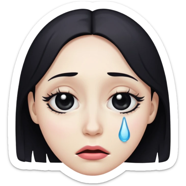 i want an emoji the embodies the lyrics of the song “the abyss” by the weeknd sticker