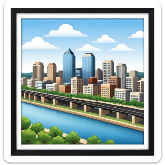 I moved to Little Rock in the state of Arkansas sticker