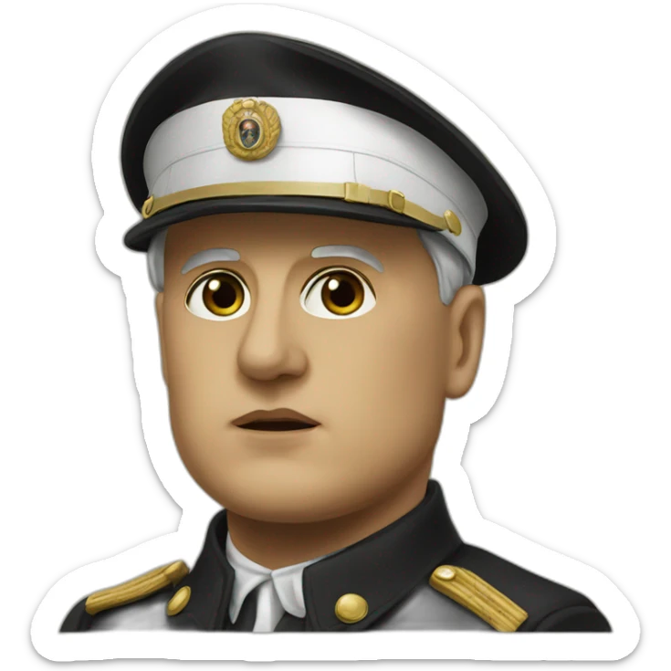 Mussolini sticker