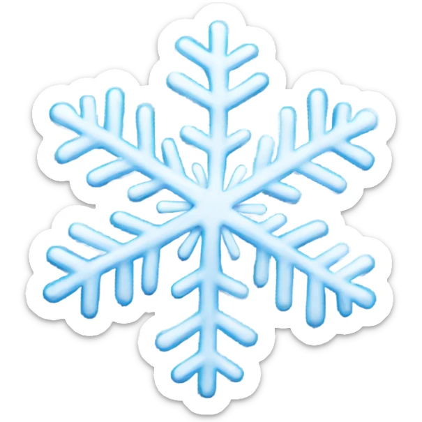 Snowflake sticker