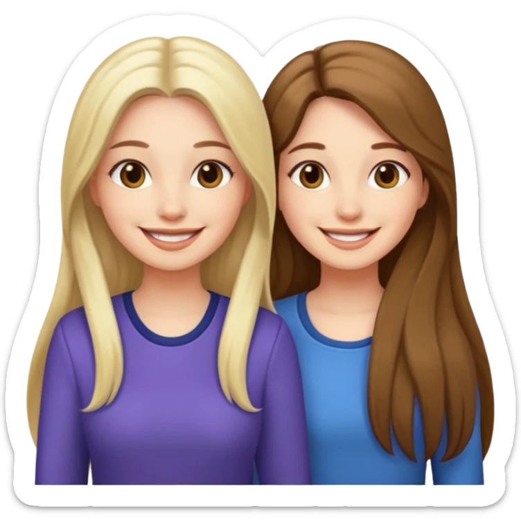 Ma meilleur amie et moi (femme) sticker