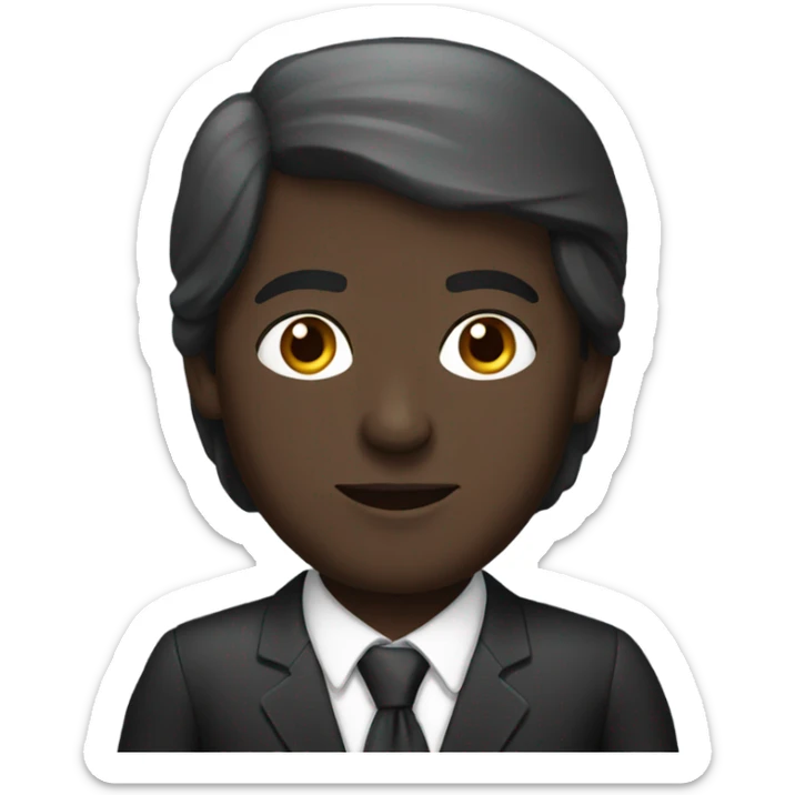 turkish lawyer, dark skin sticker