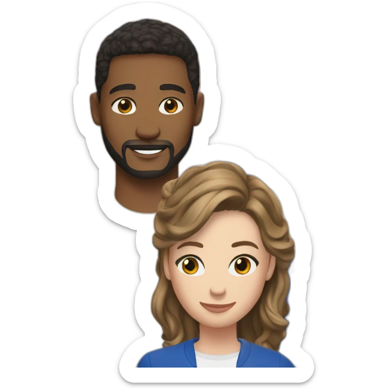 Henry and Alex from the movie red white and royal blue sticker