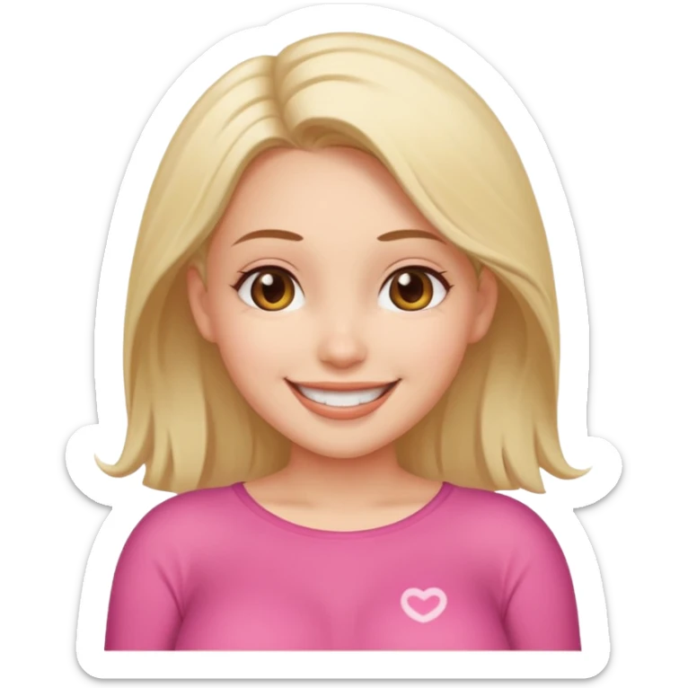 girl with big tits and hard nipples, smiling qith cum on tits sticker