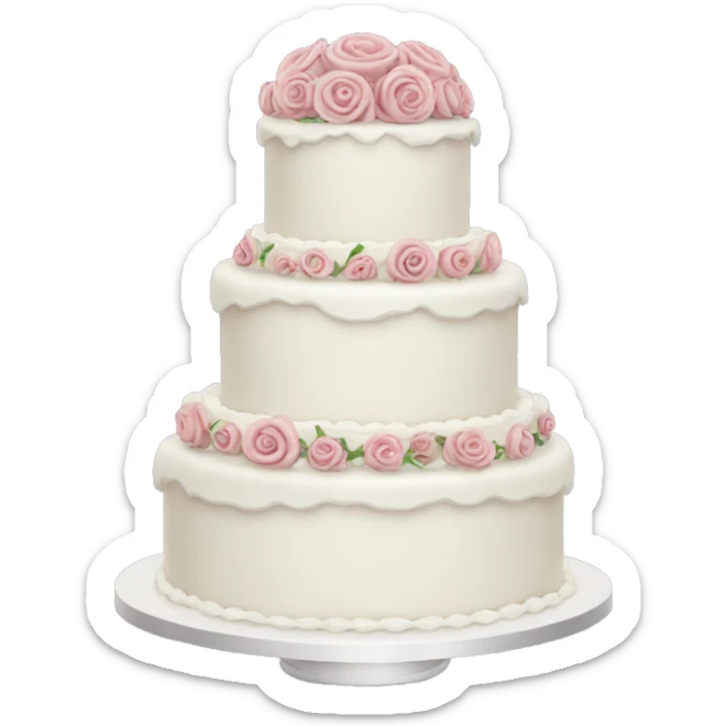 wedding cake sticker