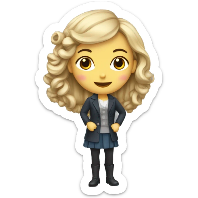 Femme Trentenaire un peu festive un peu saoul sticker