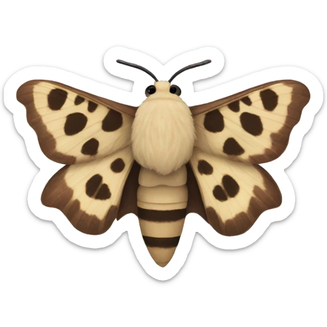 Zesty moth sticker