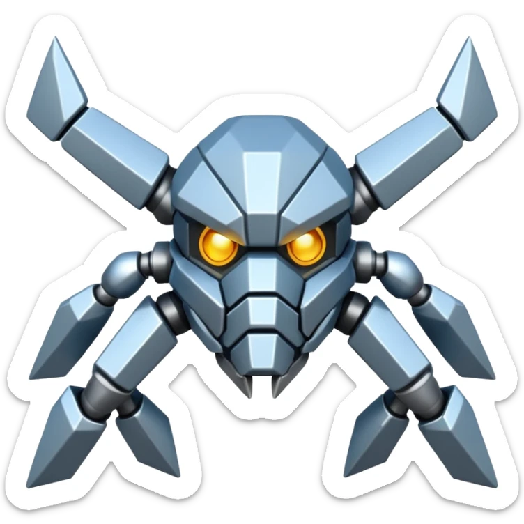 Haz un emoji del Pokémon metagross y 1ue sea fiel al pokemos sticker