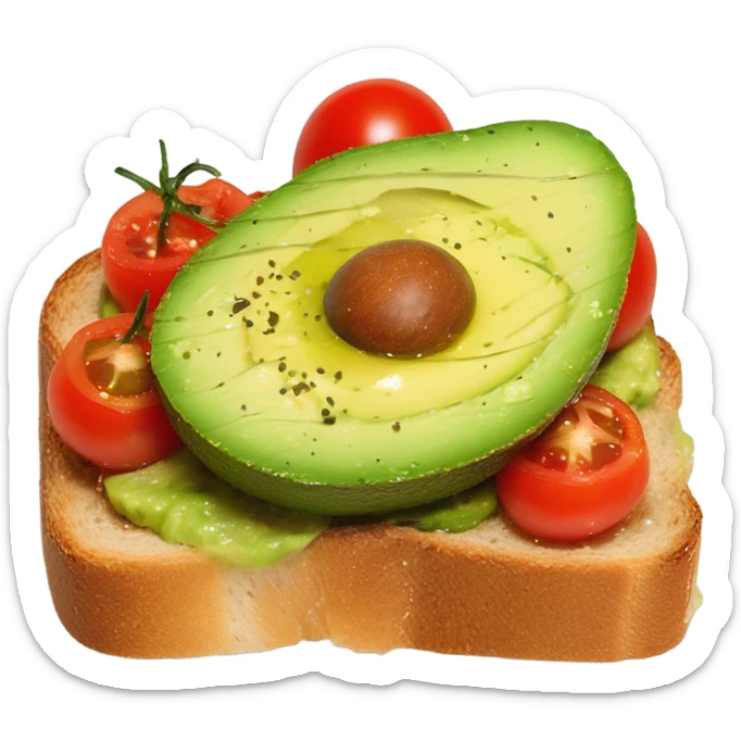 avocado toast sticker