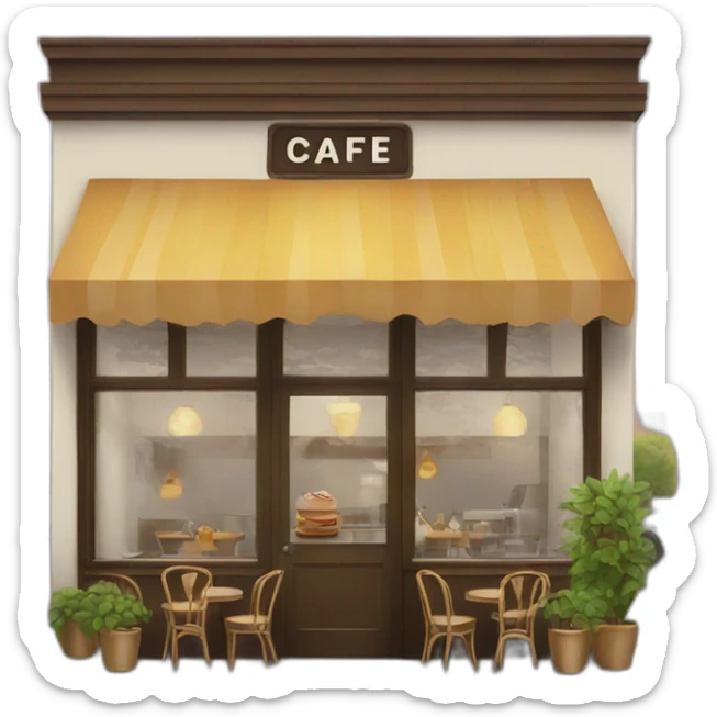 Cafe sticker