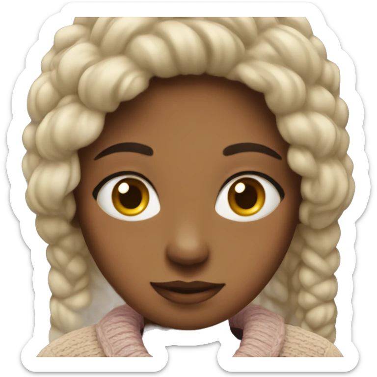 girl in sweater sticker