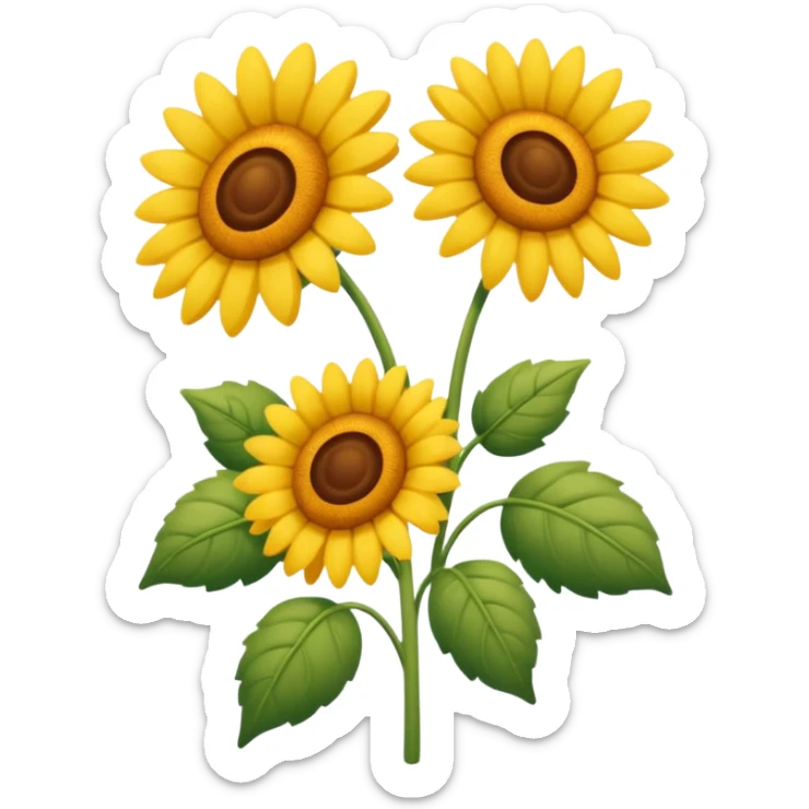 sonnenblumenstrauch  ohne personen, aber mit daum ok zeichen sticker