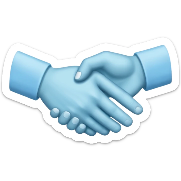 make it the exact hex color of A8F2F9, the last picture the handshake emoji sticker