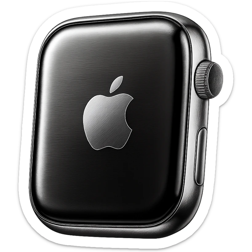 black apple watch sticker