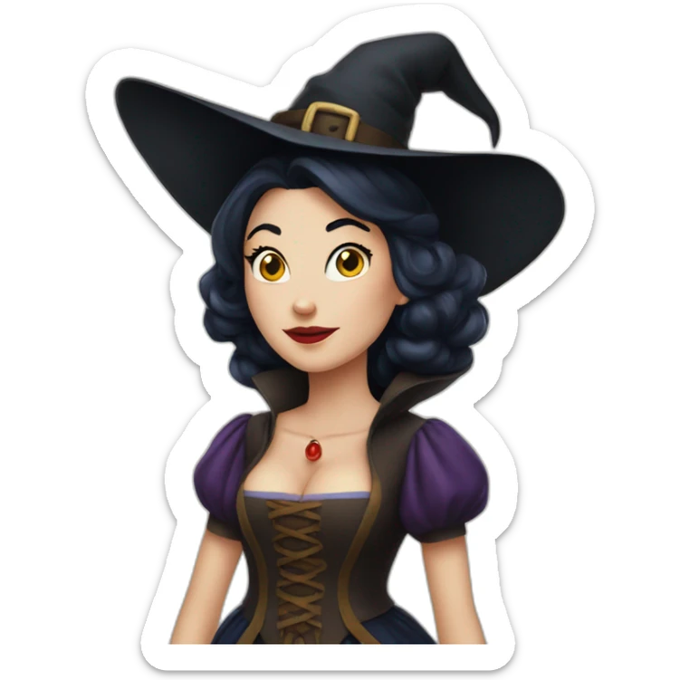 Witch Snow white sticker