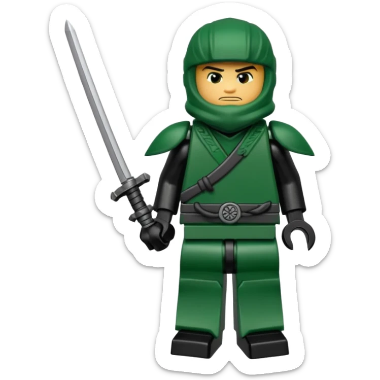 Lloyd garmadon's resistance NINJA suit from ninjago season 8 sons of garmadon sticker