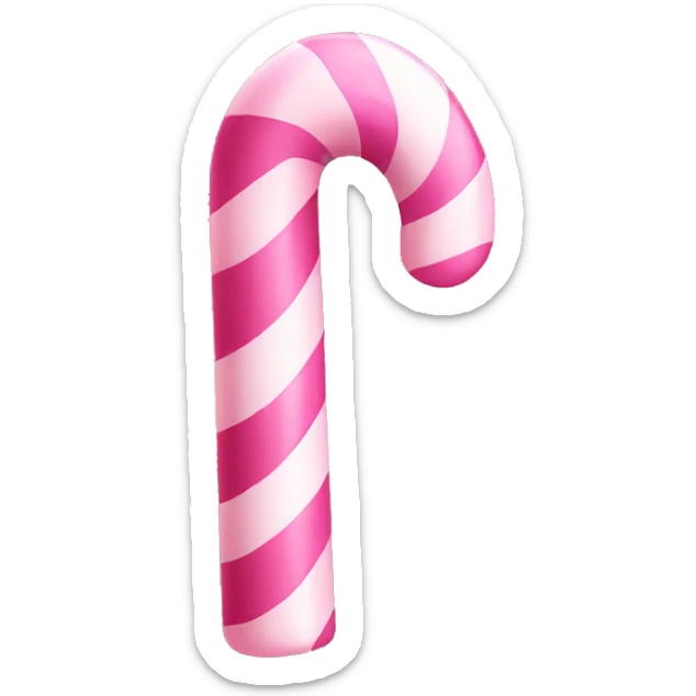 Pink candy cane sticker