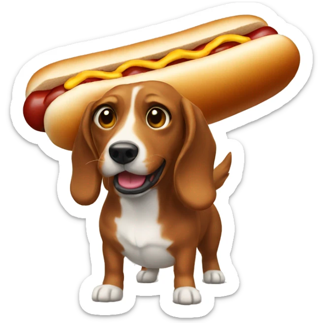 hot dog sticker