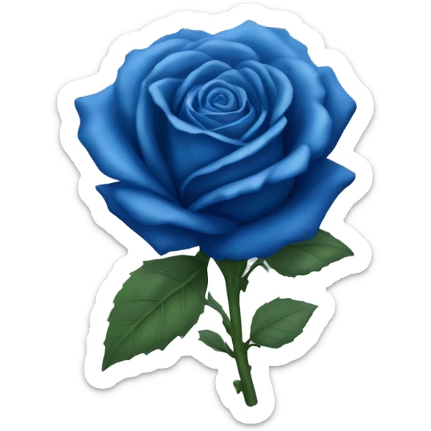 Blue rose  sticker