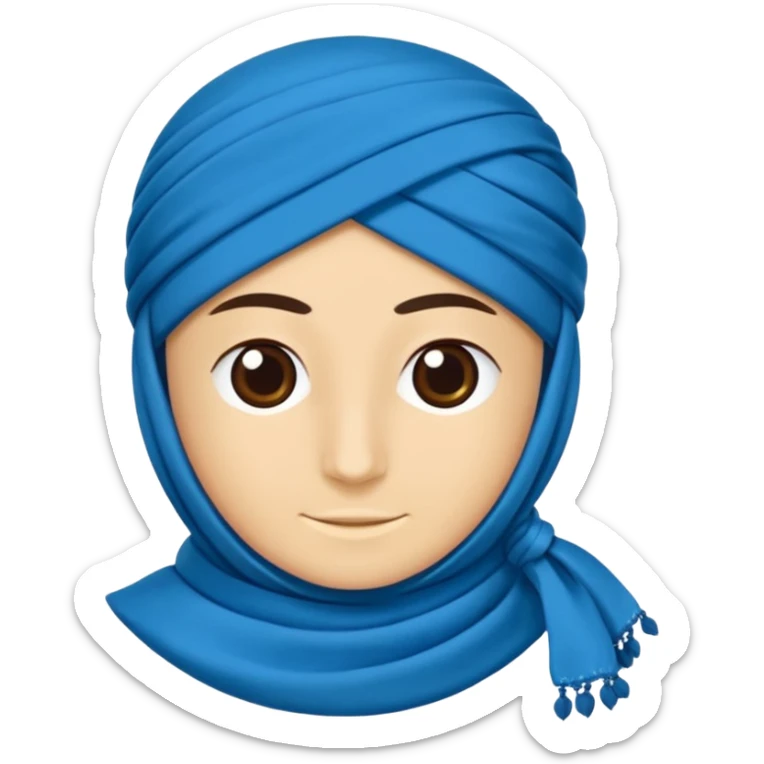 DOĞU TÜRKİSTAN BAYRAĞI (İNSANSIZ) AY VE YILDIZ MAVİ BAYRAK sticker