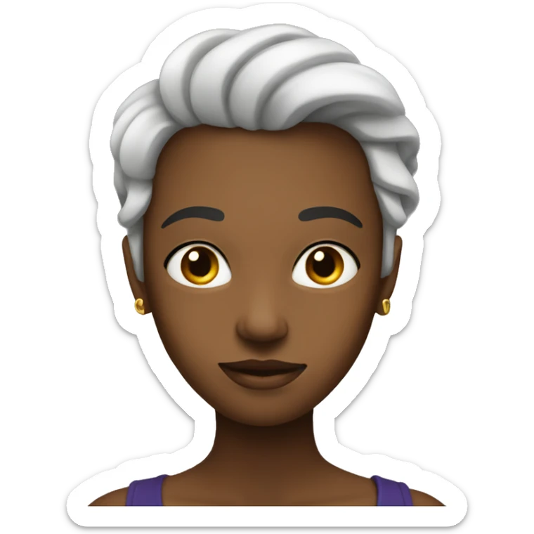 black elegant sticker