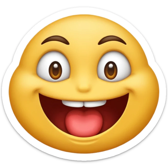Un emoji pouce en l’aire qui fait peur sticker