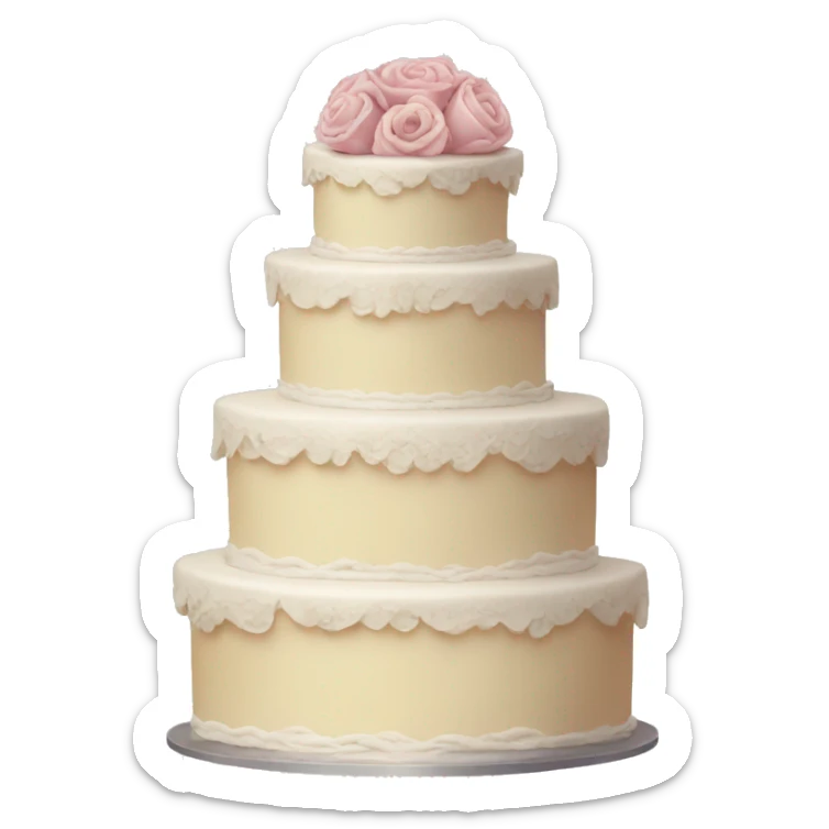 Wedding cake sticker
