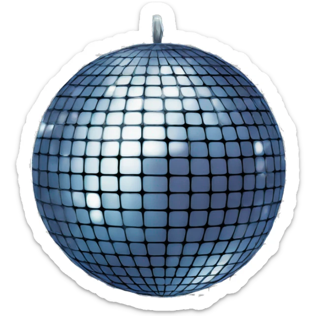 Disco ball sticker