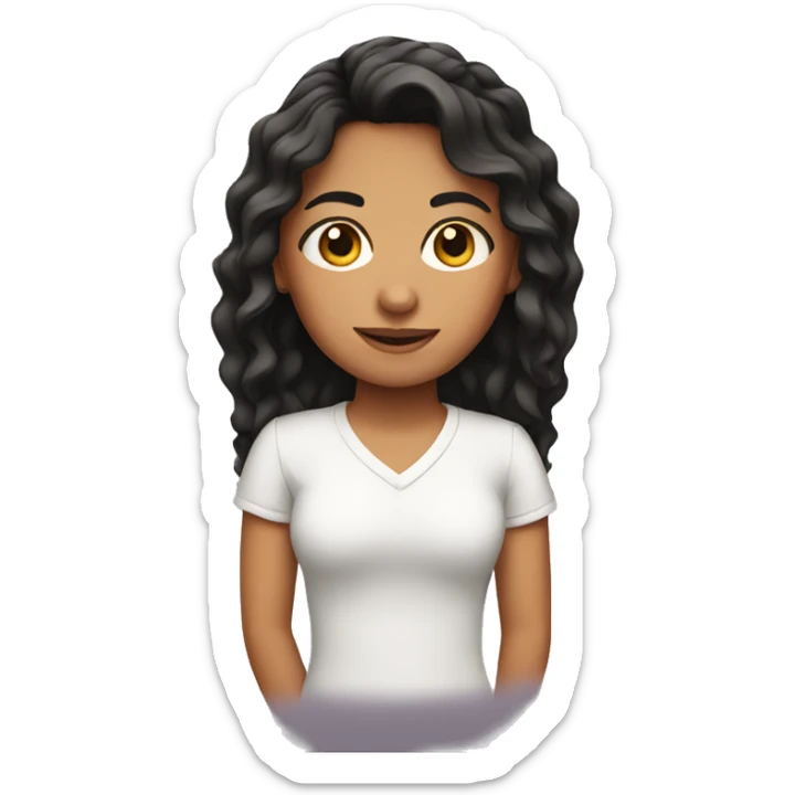 Hispanic girl sticker