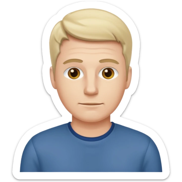 customer. 1 person only white male with shoulder normal person cloths. adult sticker