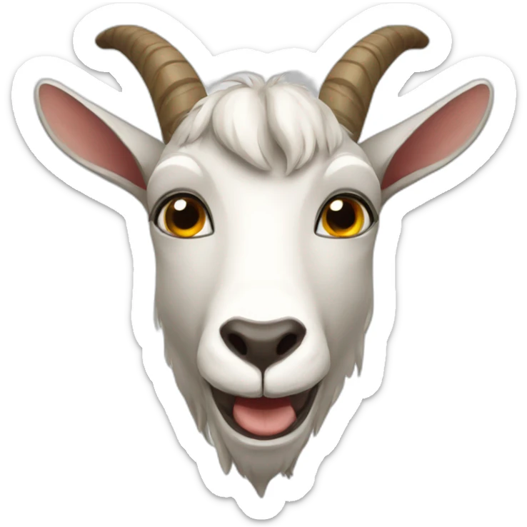 hungry goat sticker