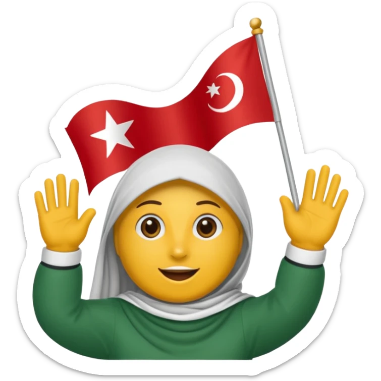 Syrianska flaggan (arameiska röda flaggan med gula örnen i mitten) sticker