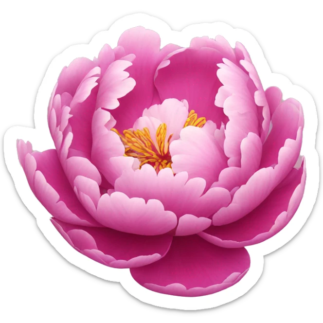 Peony sticker