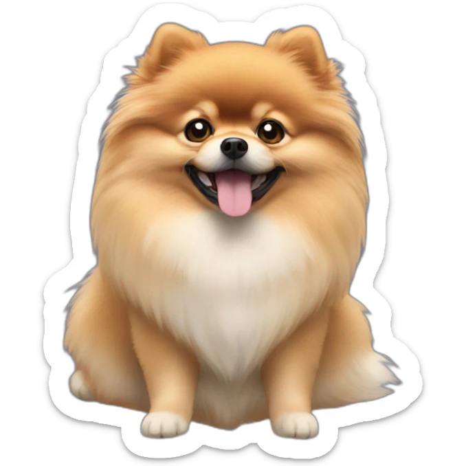 bidetflying-pomeranian  Download emoji ai generated emoji sn sticker