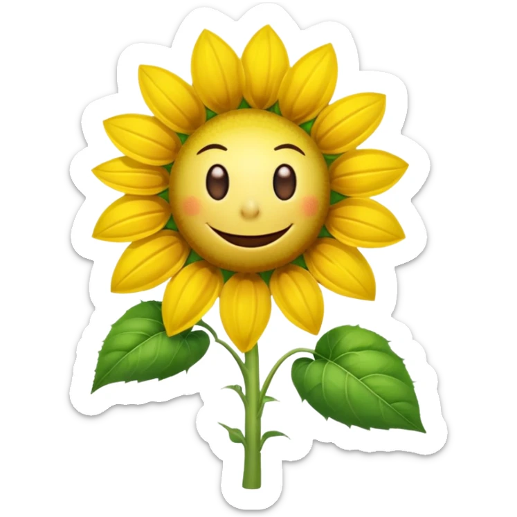 a exact  picture of the sunflower from Plants vs. Zombies sticker