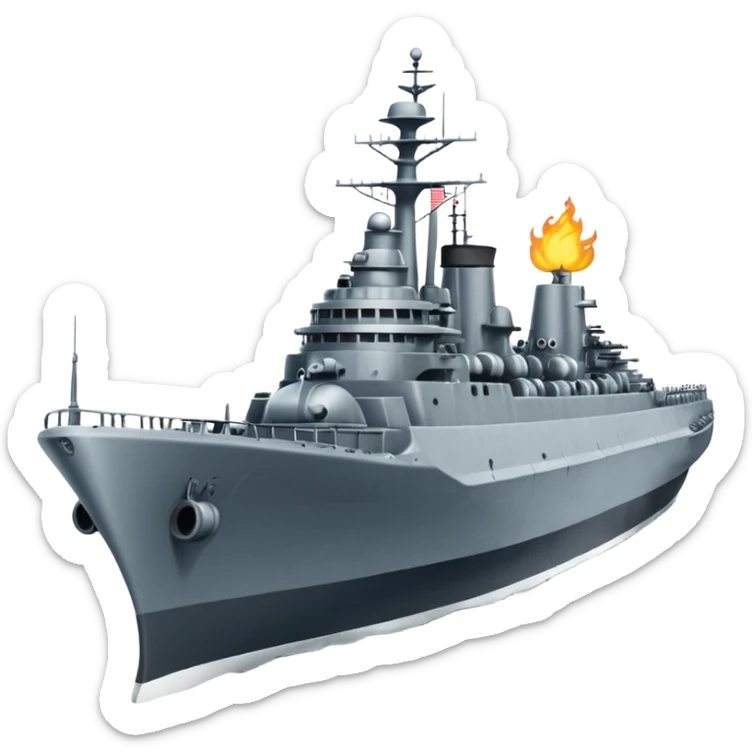 stwórz ikone Pancernika  jak z gry world of warships sticker