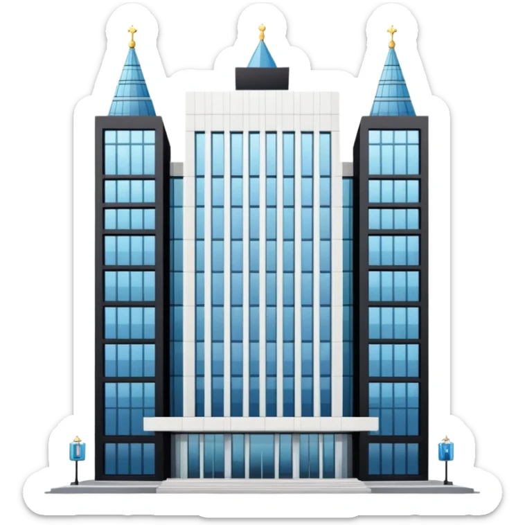 the building of Russia sticker