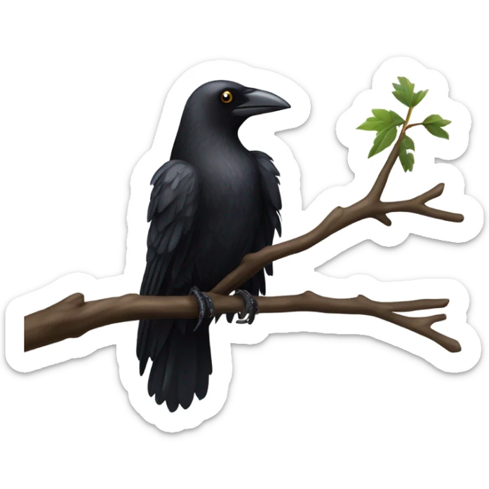 Crow sticker