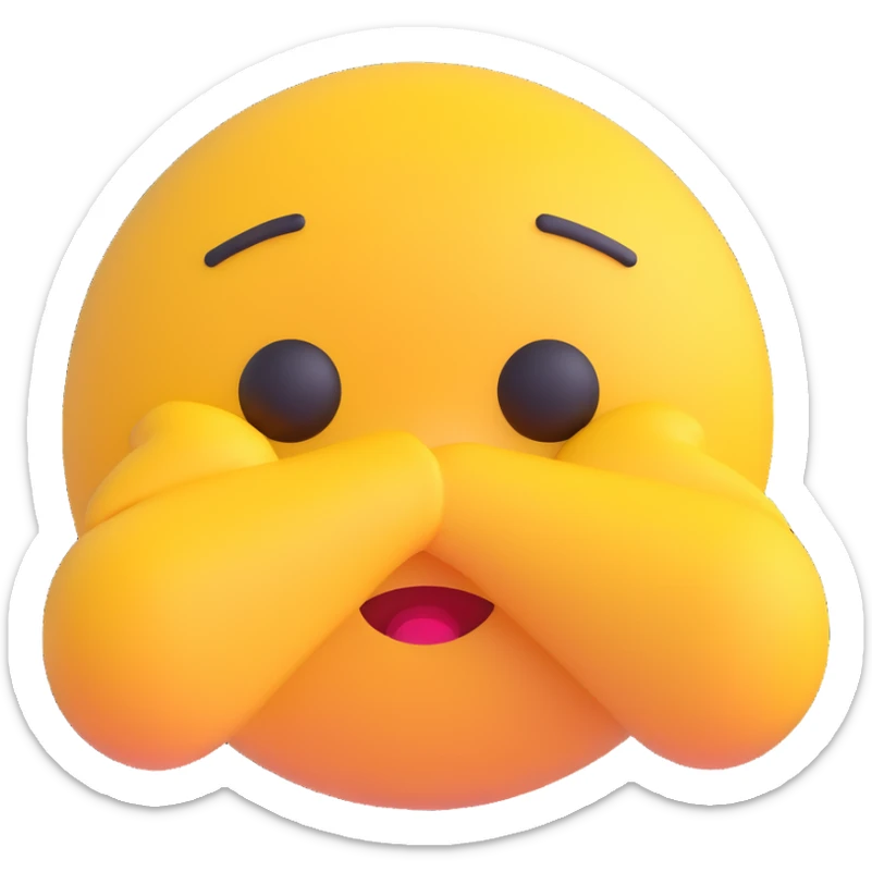 cartoon sticker of a depressed and sad emoji, colorful and cheerful style, no text, suitable for WhatsApp and Instagram, transparent background sticker
