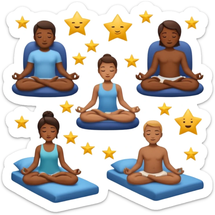 craeate me a series of emojis for those excersises:

Nose
Sit
Lay down
Spin
Focus
Drop
Walk next to me sticker