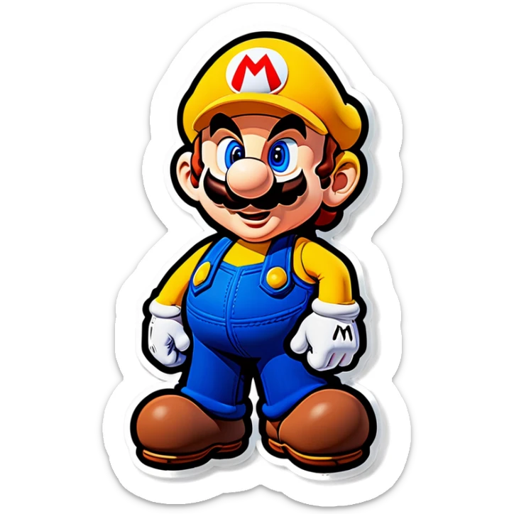 Mario yellow
 sticker