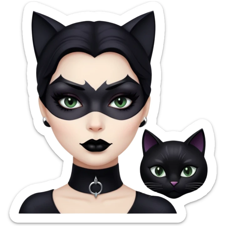 Catwoman face sticker