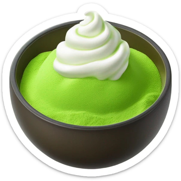 Matcha and cream sticker