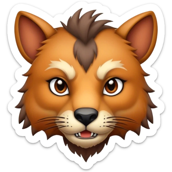 Badass, handsome, gorgeous, beautiful, cute, adorable edgy, animal-creature  sticker
