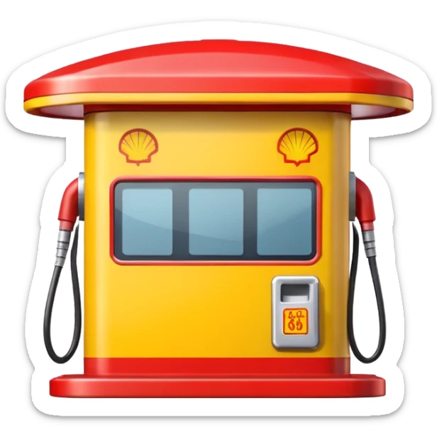 just the shell itself we all konw, the sign of the gas station sticker